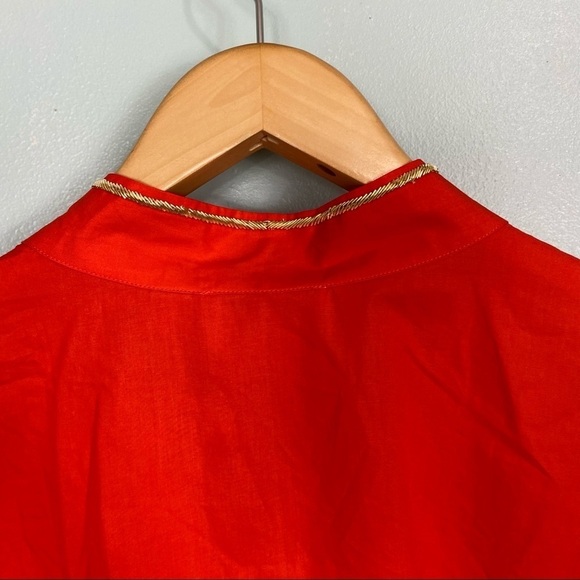 Nicoblu Roxana Tunic With Gold & Gemstone Embellishment Sz 4X - Picture 8 of 8